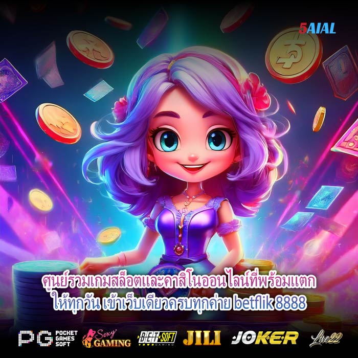 ศูนย์รวมเกมสล็อตและคาสิโนออนไลน์ที่พร้อมแตกให้ทุกวัน เข้าเว็บเดียวครบทุกค่าย betflik 8888